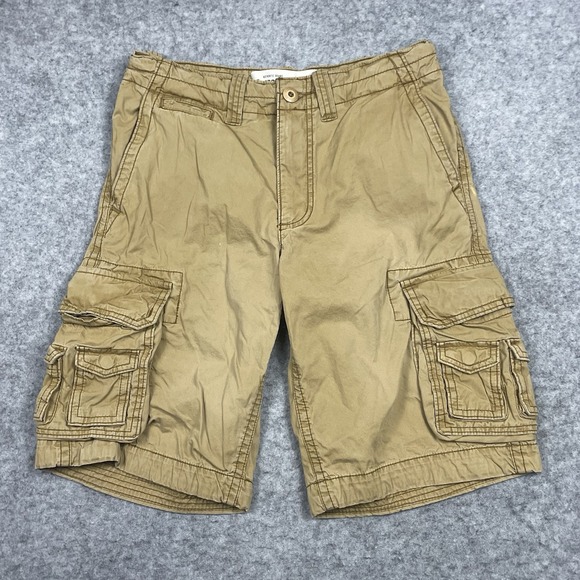 Aeropostale Cargo‎ Shorts Mens 29 Beige Tan Baggy Big Preppy Pockets Y2K - Picture 1 of 11